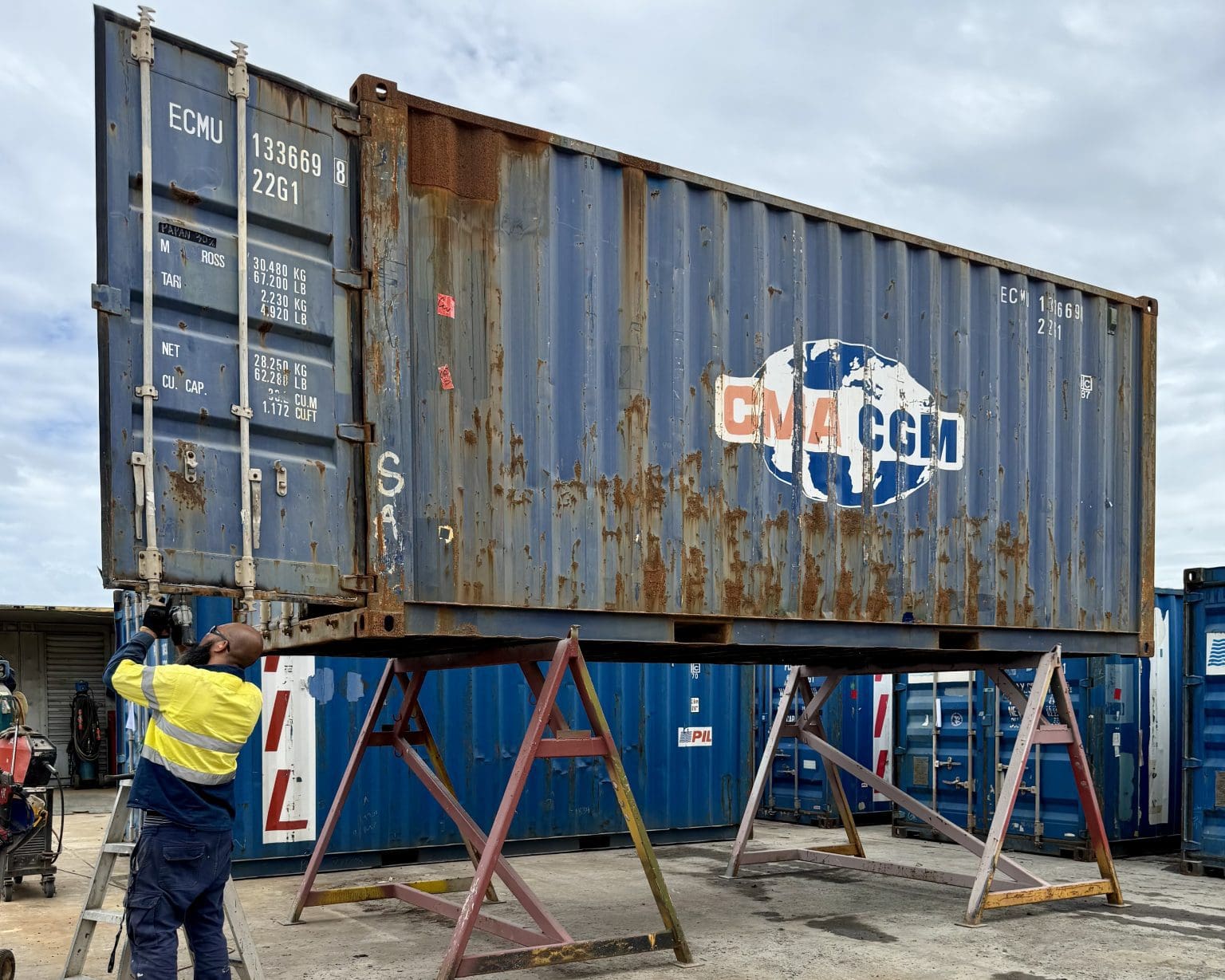 A used container for less