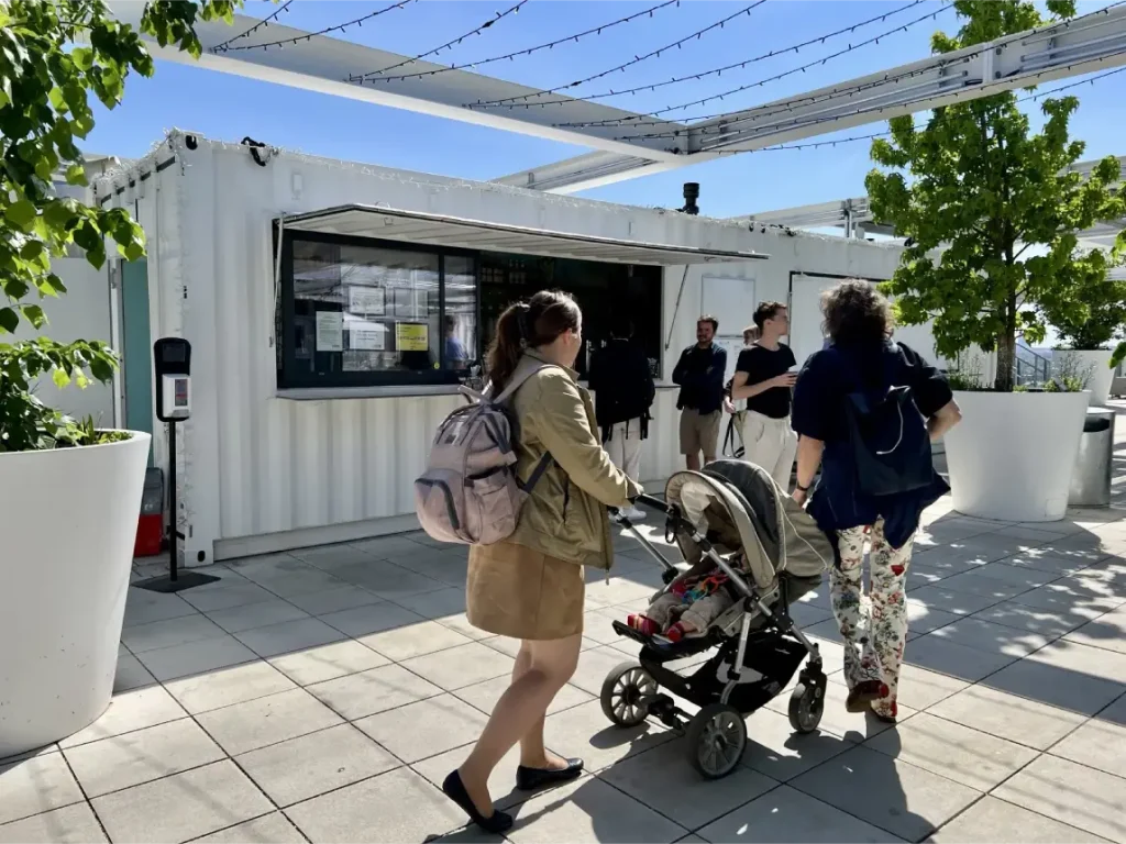 Permanent cafes and takeaway counters