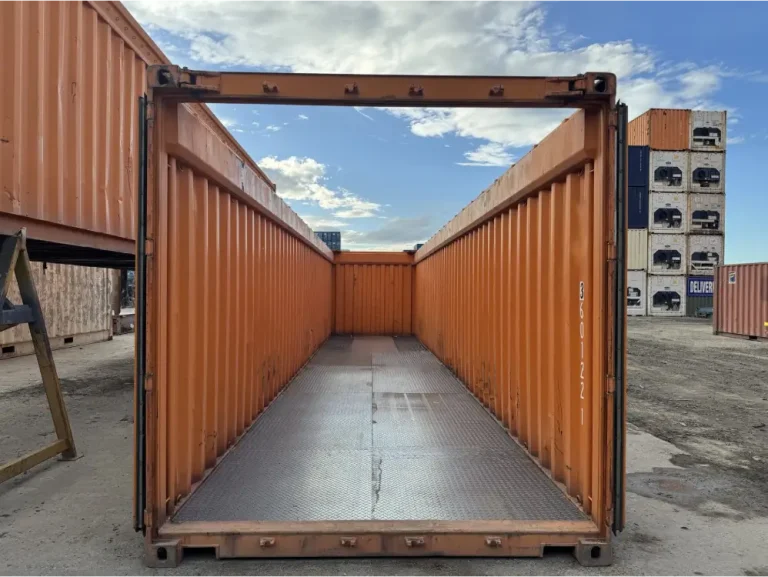Open top and flat rack containers