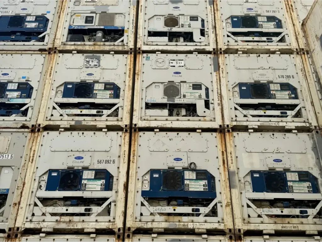 Reefers weigh more than dry containers, so describe access and ground conditions when you ask for a delivery price.