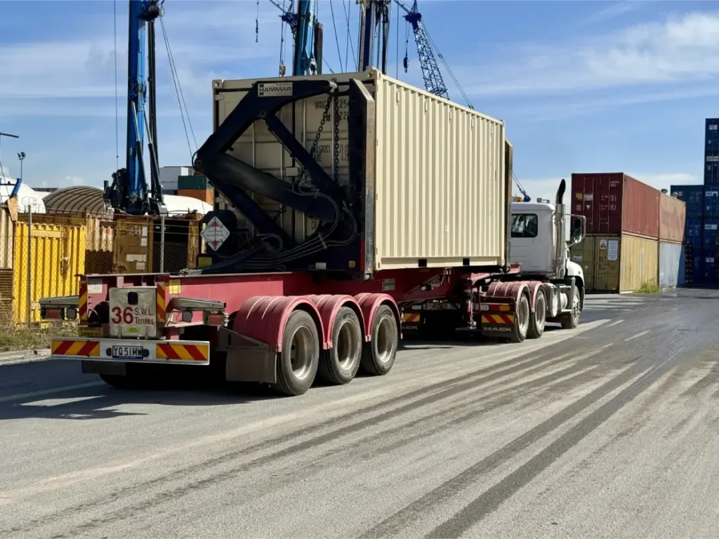 No container port and no working rail line