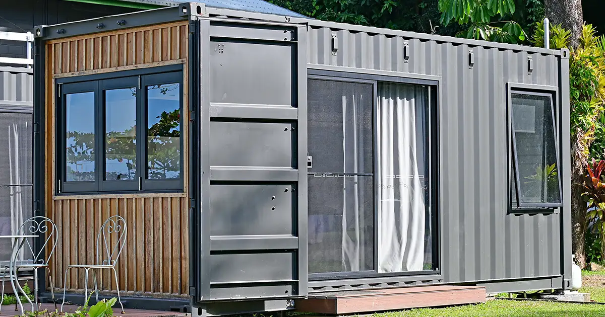 The exemption was written for simple, lightweight framed buildings such as this type of small unit.