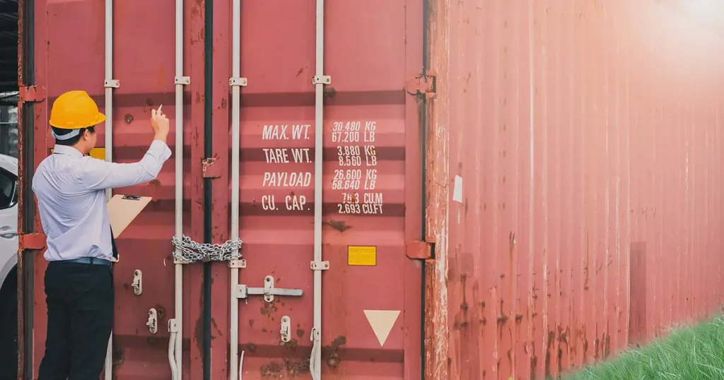 Inspect the actual container, or photos of it, before you pay. Stock photos tell you nothing about the unit you will receive.