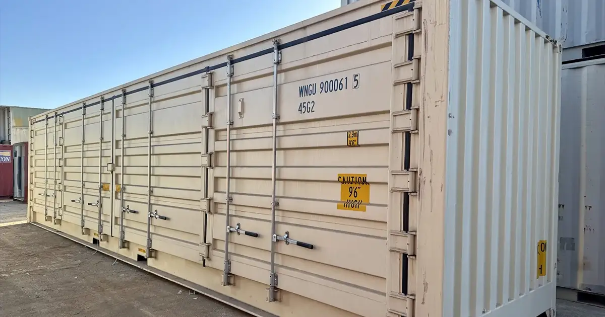 Side-opening and double door containers